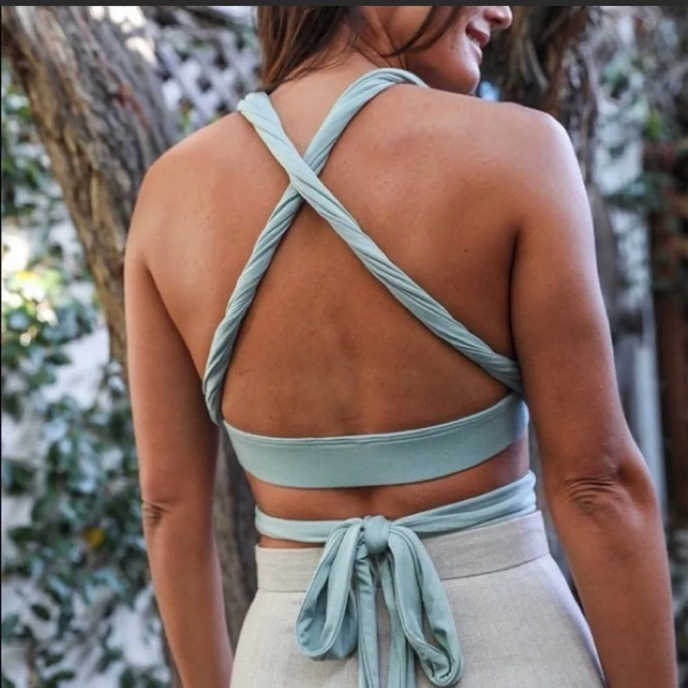 Convertible Bralette Top-BUTTER - Picture 6 of 8